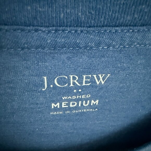 Blue J.Crew Men’s Long-Sleeve Tee (Size Medium) - Picture 2 of 3